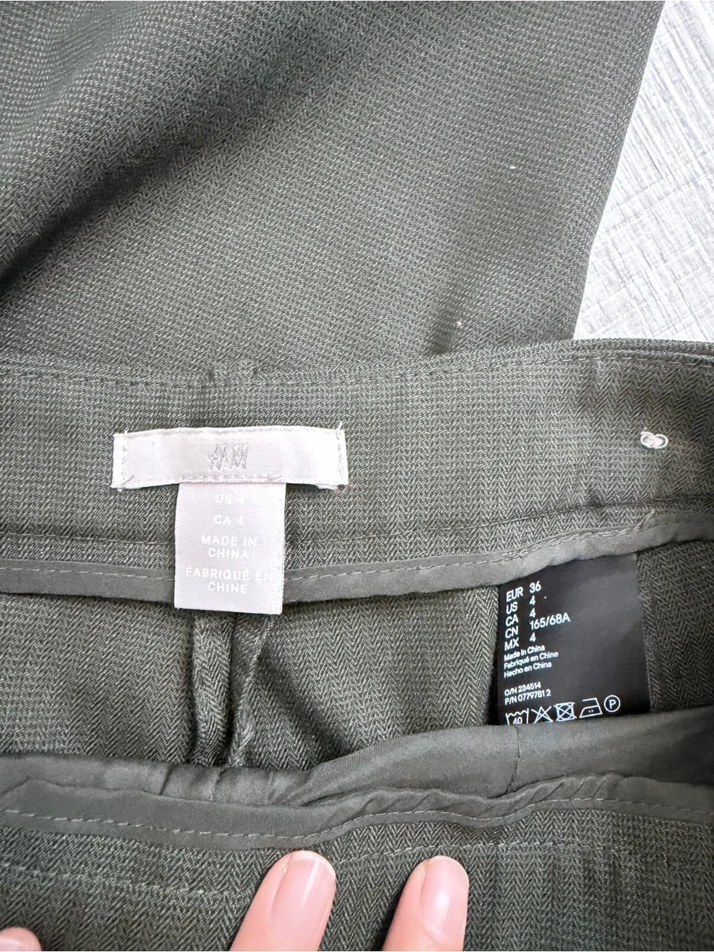 H&M tailored chino